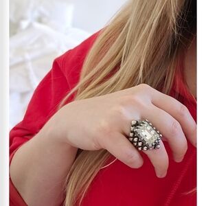 Elegant Silver Statement Ring